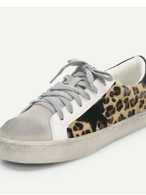 Leopard Print Star Sneakers